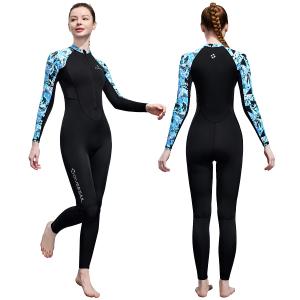 Skyone Full Body Rash Guard Swimsuit Dive Skins for Women Men, Thin Wet Suit Diving Suit UV Protection Long Sleeve Scuba Skin, M