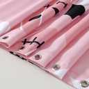 Cute Halloween Fabric Shower Curtain Aesthetic Funky Bathroom Decorations, Pink Trendy Scary Jack Pumpkins Bats Witch Hats Gothic Halloween Fall Girls Kids Shower Curtain Set with Hooks