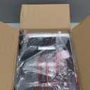 Under Desk PC Mount - No Drilling 50 lb Capacity, CPU Holder Under Desk, Adjustable Height and Width, Clamp-on Desk Leg PC Mount for Standing Desk (Fits 80mm50mm Legs only), with Non-Slip Pads, Black