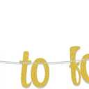 Cheers to Forever Banner, Engagement Wedding Party Decorations, So It's Gonna Be Forever Bachelorette Party Sign, Bridal Shower Supplies Gold Silver & Rose Gold Double-Sided