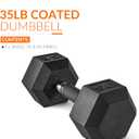 CAP Barbell Coated Hex Dumbbell Weight - Single | 10-120 lbs | Multiple Options