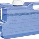 Refrigerator Water Dispenser 1.1 Gallon Bottle with Spigot - BPA Free Plastic Slim Water Jug with Spout Leak Proof | Refillable Fridge Water Container, Convenient Handles