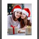 Golden State Art, 8x12 Picture Frames - Brown Solid Wood with Glass - Rounded Corner 12x8 Picture Frame Matted to 7x9 Photos - Wall or Tabletop Decor Display
