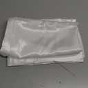 Bedsure Satin Pillowcases, Similar to Silk Pillow Cases Queen Size Set of 2, Pure White Cooling Pillow Case for Sleeping Women with Envelope Closure, Gifts for Women Men, 20x30 Inches, 2pcs