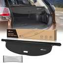 Nilight Trunk Cargo Cover for Nissan Rogue 2014 2015 2016 2017 2018 2019 2020, Retractable Security Shade Rear Cargo Cover, with Trunk Storage Net