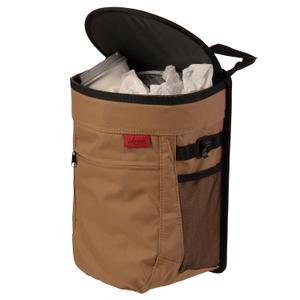 Lusso Gear Spill-Proof Car Trash Can - Easy to Clean Hanging Garbage Bin - Leak-Proof Lid, Removable Liner, Waterproof - Keeps Truck, SUV, Car, Minivan Clean & Odor Free - 2.5 Gallon Tan Car Trash Can (1-Pack Tan)