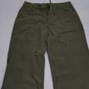 Acelitt Womens Casual Winter Straight Leg Elastic Waist Corduroy Pants with Pockets, XL