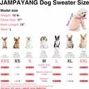 5 x Dog Sweater, 3 Pack Dog Sweaters for Small Dogs or Cats, Girl or Boy, Warm Dog Clothes Shirt Coat for Winter Christmas (Beige, Coffee, Yellow, XX-Small)