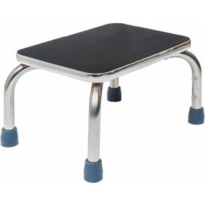 BodyMed Heavy-Duty Foot Step Stool with Non-Slip Rubber Platform for Seniors & Adults – Holds up to 300lbs, 9 ½ in. Step Up, 18”L x 11.5”W x 9.5”H