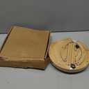 Wooden Rotating Spice Rack - 2 Tier Lazy Susan Turntable Spice Organizer for Countertop & Pantry - Portable & Space-Saving Rotating Storage Rack for Kitchen with 360 Rotating Feature