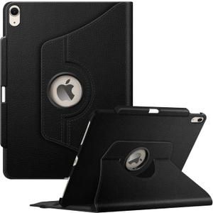 Fintie Rotating Case for iPad Air 13-inch M4/M3/M2 (2026/2025/2024) - 360 Degree Swiveling Protective Stand Cover with Pencil Holder, Auto Wake/Sleep, Black
