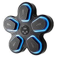 Music Boxing Machine, Smart Bluetooth Boxing Machine for Adults & Kids with 2 Boxing Gloves, 12 Modes/Speeds, Wall Mounted Music Boxing Workout Equipment for Home Office Gym(Black)