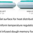 Z Gel-Infused Dough Memory Foam + Z Gel Pillow - Removable Tencel Cover - Queen - Mid Loft