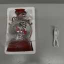 Christmas Snow Globes, Cardinal Christmas Snow Lantern with 8 Songs, 6H Timer Battery & USB Powered Glitter Music Box for Christmas Table Decorations Home Decor (Red11)