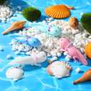 HyDren 48 Pcs Rubber Axolotl Slingshot Sensory Fidget Toy Axolotl Party Favors Party Supplies Stress Relief Toys for School Classroom Exchange Prizes Amphibiously Gifts Decor
