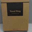 YOHOM Suction Cup Towel Ring Hand Towel Holder for Bathroom Vacuum Suction Washcloth Holder Dish Towel Hanger for Shower Wall No Drill Stainless Steel Brushed Finish, 2 PCS