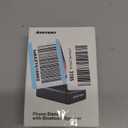 Cell Phone Stand with Wireless Bluetooth Speaker and Anti-Slip Base HD Surround Sound Perfect for Home and Outdoors with Bluetooth Speaker for Desk Compatible with iPhone/ipad/Samsung Galaxy (Black)