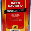 Card Saver 50 Cardboard Gold 4 Semi-Rigid Card Holders