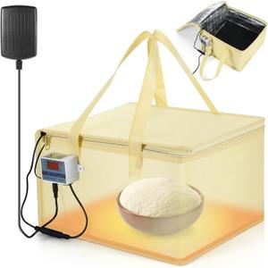 Baderke Versatile Dough Proofer with Heater Bread Proofer Warming Box and Mat Sourdough starter for Fermenting Precise Temperature for Making Bread Pizza Baking Yogurt Kombucha