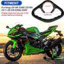PSLER Fuel Gas Tank Handle Motorcycle Rear Passenger Grab Bar for Ninja ZX14R ZX6R ZX7RR ZX11 ZX10R ER6N ER6F Aluminium Accessories Handle Grips Bar Handlebar 5 Holes(Black)