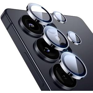 ESR for Samsung Galaxy S25 Ultra Camera Lens Protector, Individual Lens Protectors, Ultra-Thin Tempered Glass with Aluminum Edging, Case Friendly, 1 Set, Black | Ultra-Thin, Tempered Glass, with Aluminum Edging, Case Friendly