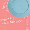 Homienly Wheat Straw Plates Set of 6-9 inch Reusable Unbreakable Microwave Safe Plates for Dessert, Camping, RV, Outdoors, Patio, Kitchen Essentials (Macaron Series) (8.8 IN KIDS SIZE)