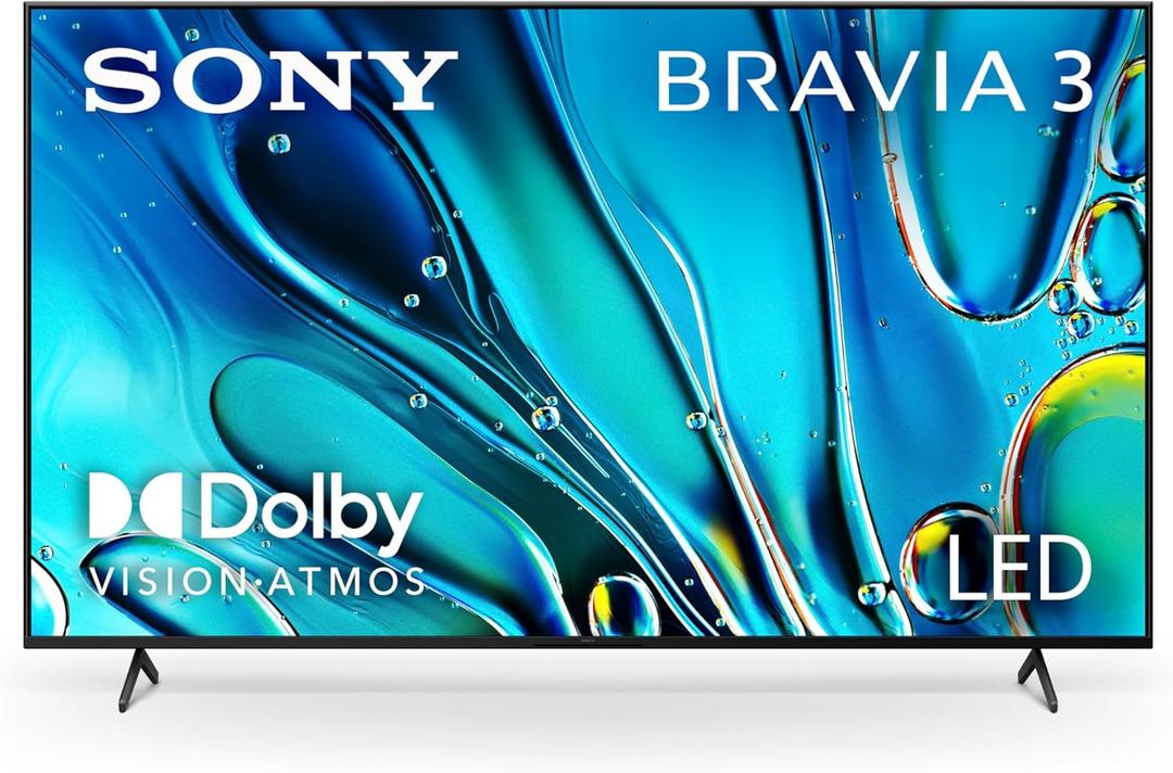 Sony 75-Inch Class 4K Ultra HD BRAVIA 3 LED Smart TV with Google TV, Dolby Vision HDR, and Exclusive Features for PlayStation5 (K-75S30)
