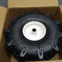 11x4.00-4" Tiller Tire and Wheel, 3/4" Axle Size, 3-1/8" Centered Hub, Compatible with Craftsman & Troy-Bilt Tiller Replacement, 2 Pack-11x4.00-4