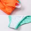 J·E Sterguard Girls Two Piece Swimsuits Teen Bikini Color Block Girls' Swimwear Ribbed Bikini Criss Cross Swimsuit Size 10 1287-G