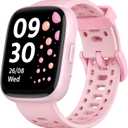 Smart Watch for Kids with Find My, 1.83" Fitness Tracker Watch No APP No Phone Needed, Pedometer, Heart Rate, Sleep Monitor, IP68, Puzzle Games for Girls Boys Teens 5-16, Gift, Pink