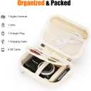 Cwatcun Carrying & Protective Case for Digital Camera with 2 Carrying Ways, Hardshell Lightweight Small Camera Sling Case Compatible with KODAK PIXPRO/Canon PowerShot/Sony DSCW800 DSCW830
