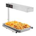 VEVOR 110V French Fry Food Warmer 23x13.5 inch, 900W Fry Heat Lamp with Detachable Bent Drain Board Drip Pan, Stainless Steel Food Heat Light 86-185, Free Standing Fried Chicken Warmer with Light (Large)