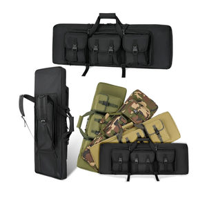 DULCE DOM 48 inch Double Rifle Case Soft Bag Gun Case, Perfect for Rifle Pistol Firearm Storage and Transportation, All Around Shooting Range Tactical Rifle Backpack, Indoor Outdoor