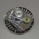 8'' Steel Wire Wheel Brush Weed Trimmer Head for Most Straight-Shaft String Trimmer & Brush Cutter & Weed Eater & Weed Wacker (with 2 Kinds of Blade Adapter Kit)