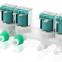 Washer Water Inlet Valve Replaces DC97-15459G For Samsung WA456DRHDSU AA WA456DRHDWR AA WA45K7600AW A2 WA45K7600AW AA WA48J7770AP A2 WA50F9A7DSW A2 WA52J8700AP A2 WA50M7450AW A4 WA52M7750AW A4