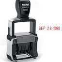 Trodat 5030 Professional 4.0 Date Only Stamp, Self Inking, Impression Size 1-5/8” x 3/8” (Red)