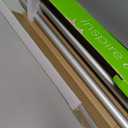 Kenney KNM80763 Bryce Ball End Standard Decorative Window Curtain Rod, 66-120" Adjustable Length, Satin Nickel Finish, 3/4" Diameter Steel Tube