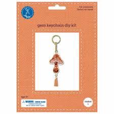 GEM KEYCHAIN DIY KIT FINISHED SIZE 2.6"X9.13" PACK OF 2