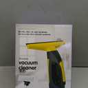 Cordless Window Vacuum Squeegee, Window Vac with Detachable Water Tank and Strong Suction, Electric Window Cleaning Tool for Shower Wall, Mirror, Glass, Car Windshield, Countertop, Tile (Black-yellow)