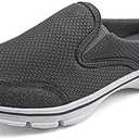 MizHome Men's Open Back Sneaker Clogs Knit Mules Shoes Lightweight Breathable Slippers Size 40