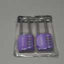 Puroma 2 Pack 2.6 Inch Long Shackle Combination Lock 4 Digit Outdoor Waterproof Padlock for Hasp Locker Lock, Sports Locker, Fence, Gate, Toolbox, Case, Hasp Storage, Cabinets (Purple)