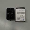 Universal Travel Adapter Worldwide, GaN Fast Charging with PD 3.0 USB-C & USB-A Quick Charge Ports, All-in-One International Power Plug Adapter Converter AC Wall Charger for Europe USA UK AUS Black