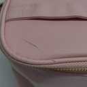 Kate Spade new york Insulated Lunch Tote, Small Lunch Cooler, Cute Lunch Bag for Women, Pink Thermal Bag with Double Zipper Close and Carrying Handle, Blush Rugby Stripe