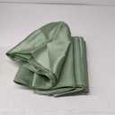 Tudomro 16 Pcs White and Sage Green Round Plastic Tablecloth and Satin Table Runner Set 84 Inch Round Covers 12 x 108 Inch Table Runners for Christmas Wedding Birthday Party Baby Shower