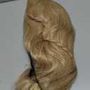 Linfairy 70S Long Blonde Wavy Hippie Wigs Halloween Cosplay Costume Wig for Women Party