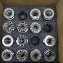 14x1.5 Ford OEM Lug Nut, Mag Seat One-Piece Stock Design Wheel Lug Nut with Washer Fit 2017-2024 Ford F-250 F-350 Factory Wheel Trucks,29Pcs Chrome Centered Round HCPZ-1012-B HCPZ-1012-A Replacement