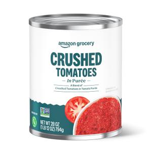 Amazon Grocery, Crushed Tomatoes in Pure, 28 Oz (EXP 09/01/28)