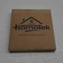 HOMOTEK Stainless Steel Flush Handles, 2-3/4 Inch Square Recessed Sliding Closet Door Finger Pulls, Inner Dia 2-1/8 Inch (54mm), Black, 3 Pack