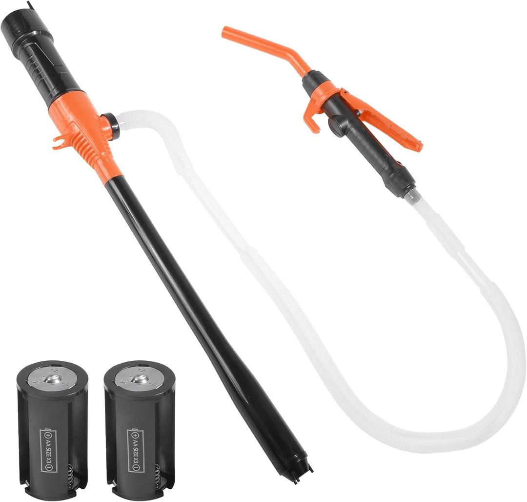 SCUARI Fuel Transfer Pump,Gas Siphon,Portable Power Battery Pumps,2.4 GPM Electric Battery Powered Water Pumps with Adjustable Flow Control,Used for Transporting Gases,Light Oils,Kerosene,Diesel