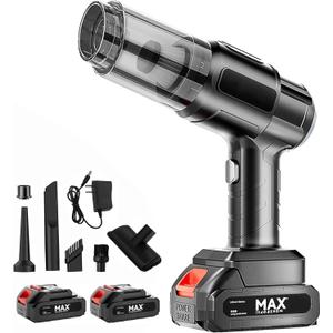 Handheld Car Vacuum Cleaner,4 in 1 Portable Vacuum Cleaner Cordless,18000PA High Power Suction & Blower Fast Charging Vacuum Cleaning for Car,Home,Office,Pet (Black)